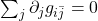 \sum_j \partial_j g_{i\bar j}=0