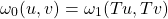 \[\omega_0(u,v)=\omega_1(Tu,Tv)\]